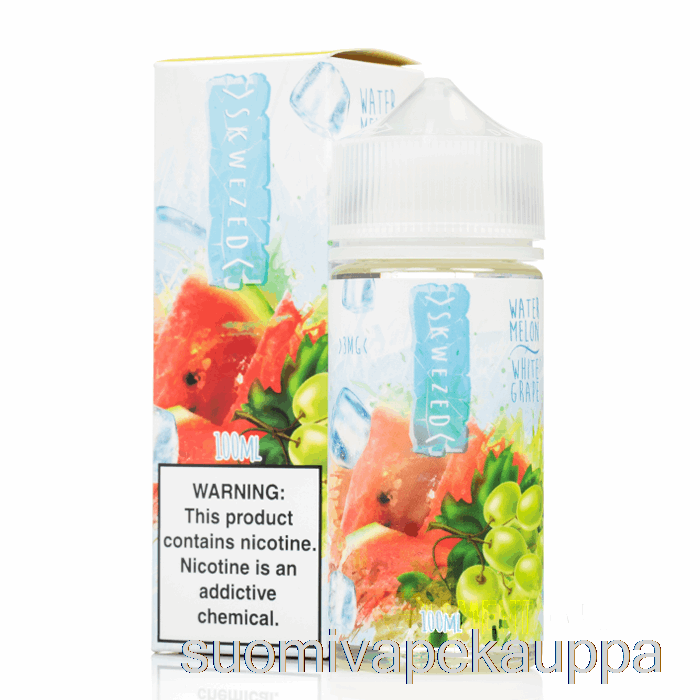 Vape Netistä Jää Vesimeloni Valkoinen Rypäle - Skwezed - 100ml 0mg